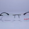 Tom Hardy Frameless Black Eye Wear metal frame
