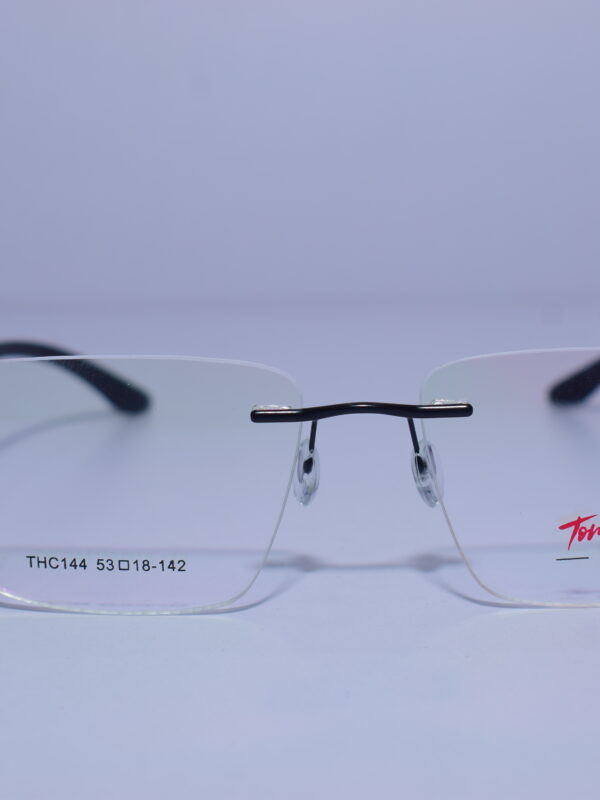 Tom Hardy Frameless Black Eye Wear metal frame