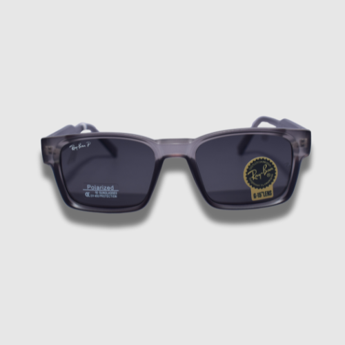 Grey Frame & Black Glass Sunglass
